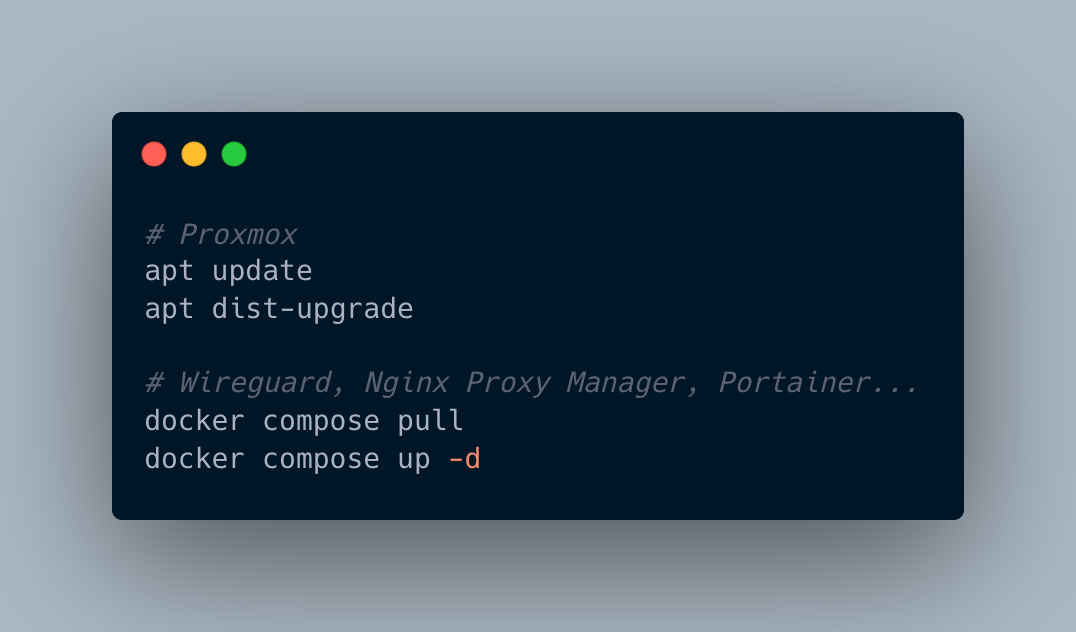 26년 홈서버 대청소: 주요 서비스 5개 한꺼번에 메이저 업데이트한 후기